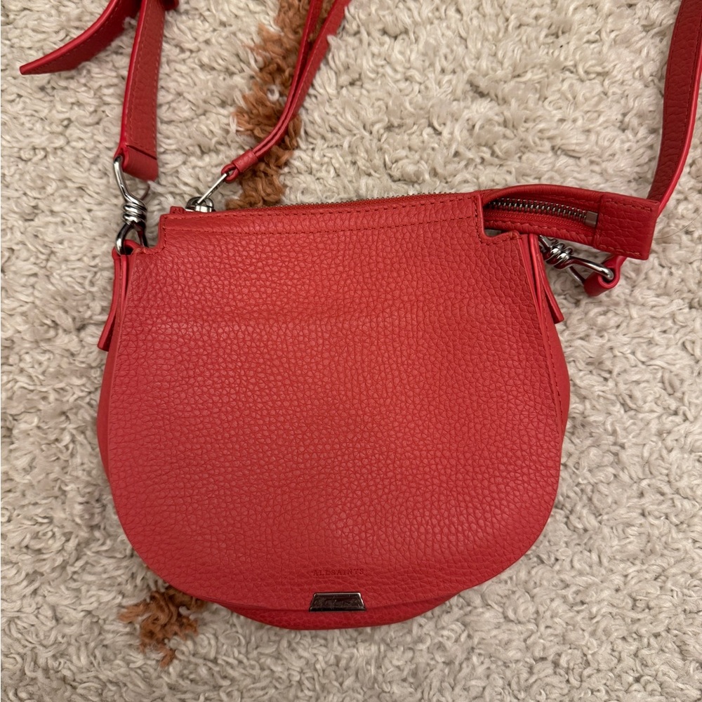 AllSaints Captain Lea Round Crossbody Bag